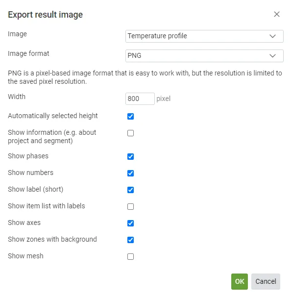 export result images