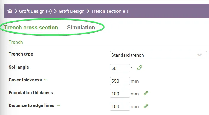 simulation sections
