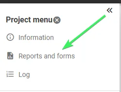 Project menu