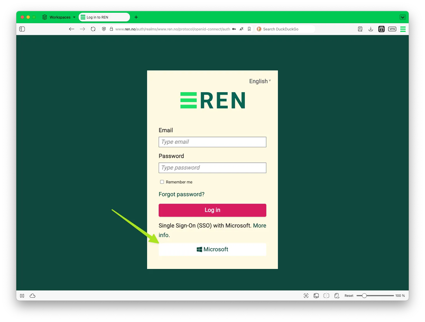 Single Sign-On REN